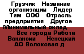 Грузчик › Название организации ­ Лидер Тим, ООО › Отрасль предприятия ­ Другое › Минимальный оклад ­ 11 000 - Все города Работа » Вакансии   . Ненецкий АО,Волоковая д.